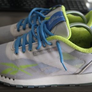 Rebook classic white blue men size 9.5